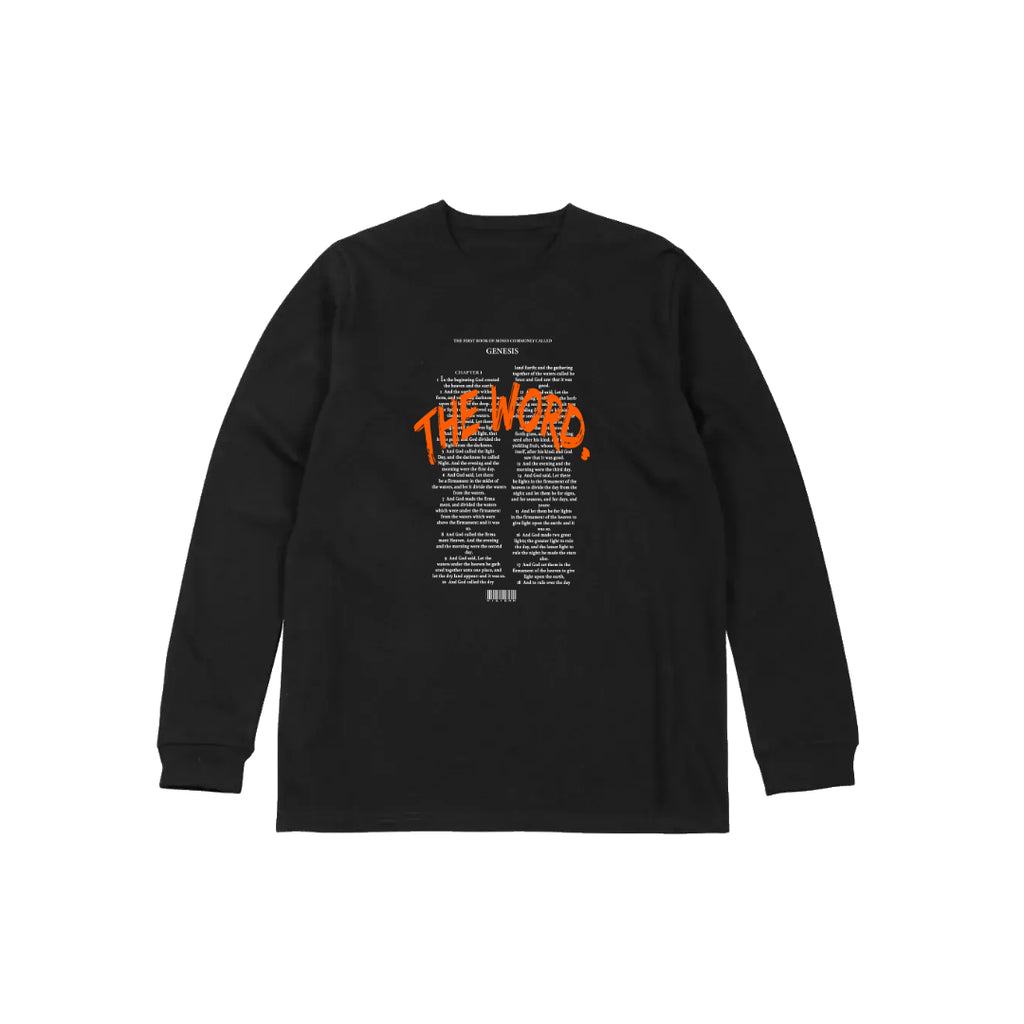 "The Word" Long Sleeve - Deep Black
