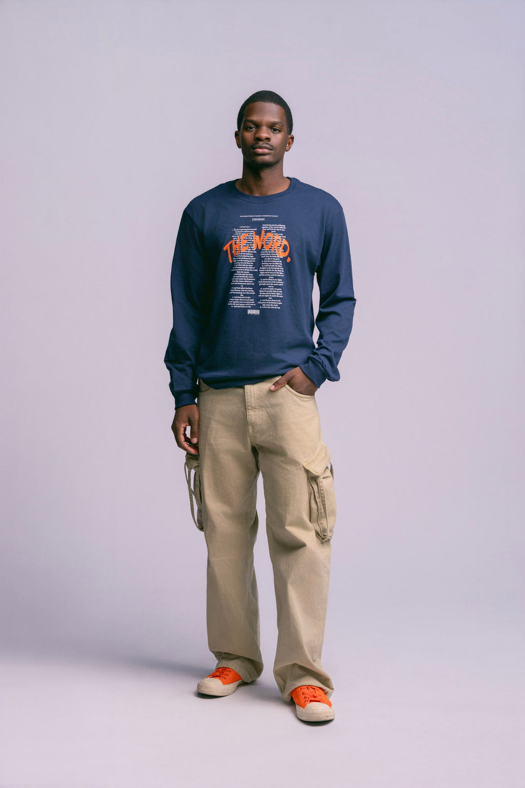 "The Word" Long Sleeve - Midnight Navy