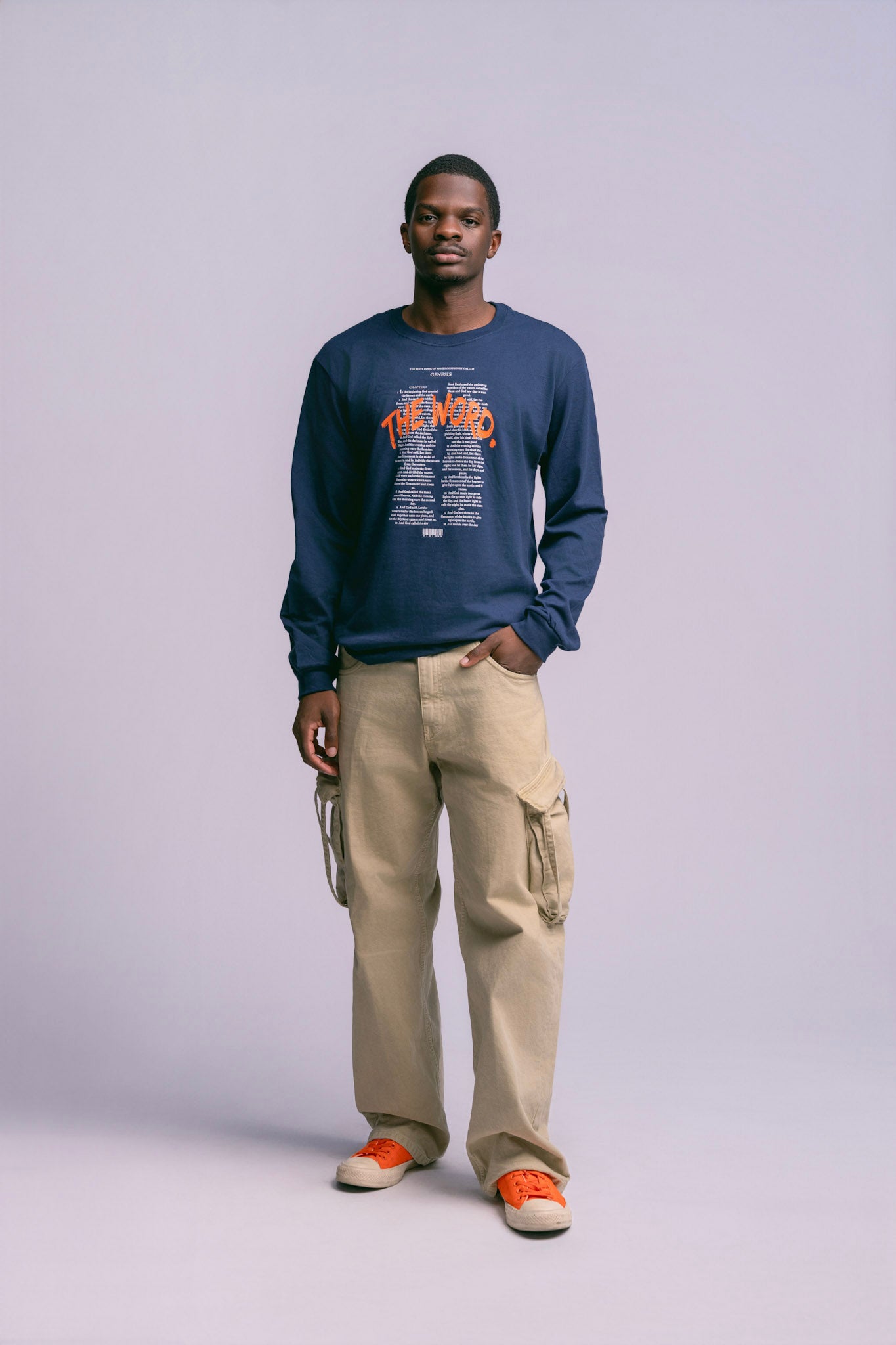 "The Word" Long Sleeve - Midnight Navy