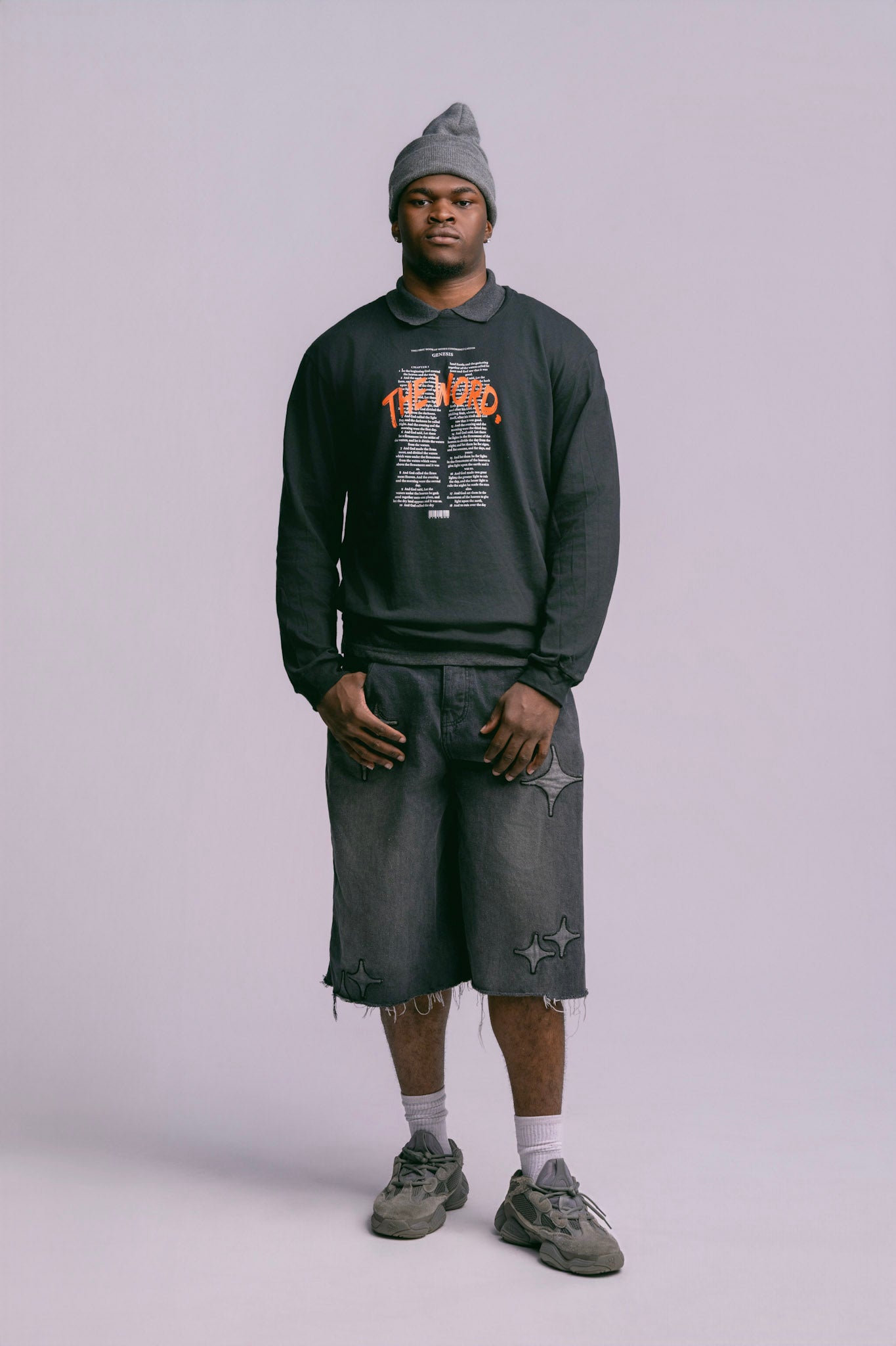 "The Word" Long Sleeve - Deep Black