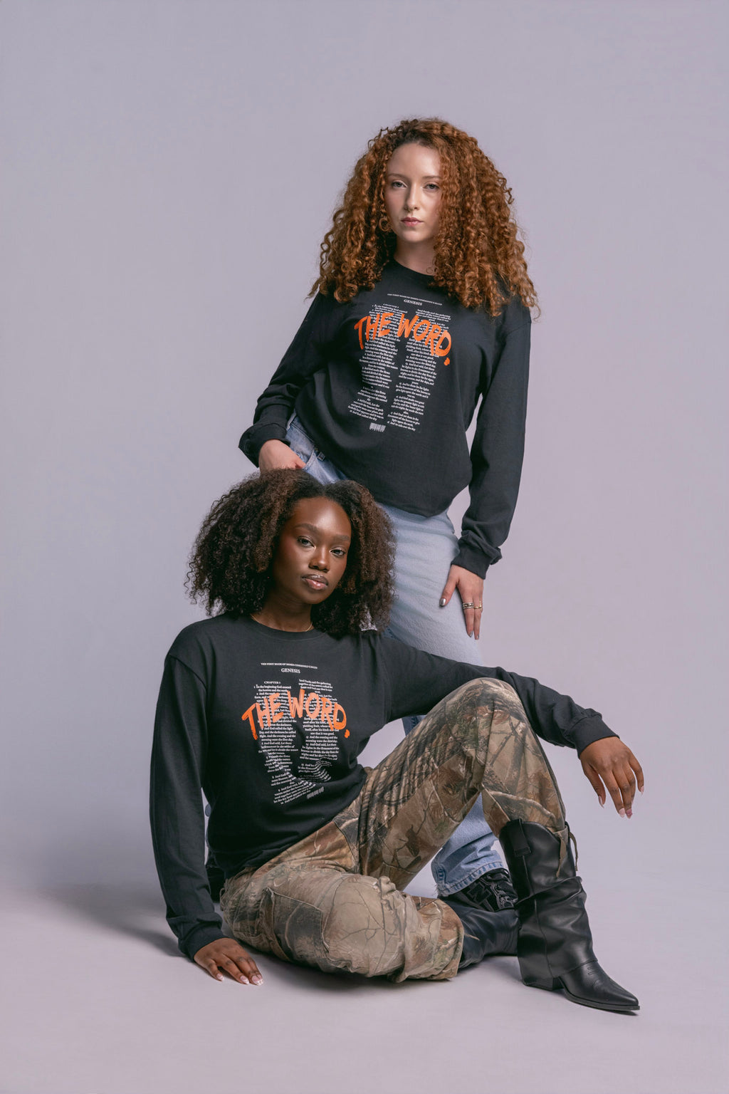 "The Word" Long Sleeve - Deep Black