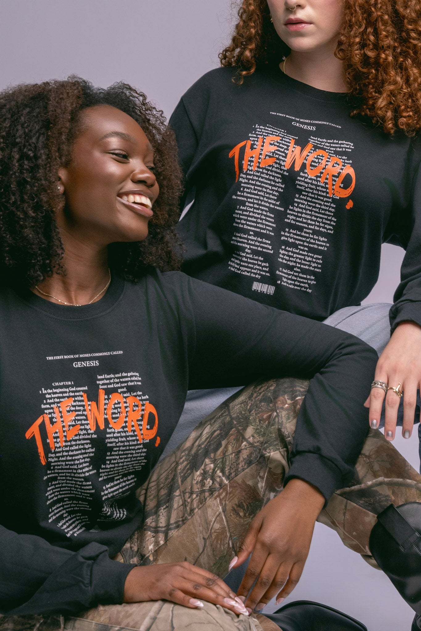 "The Word" Long Sleeve - Deep Black