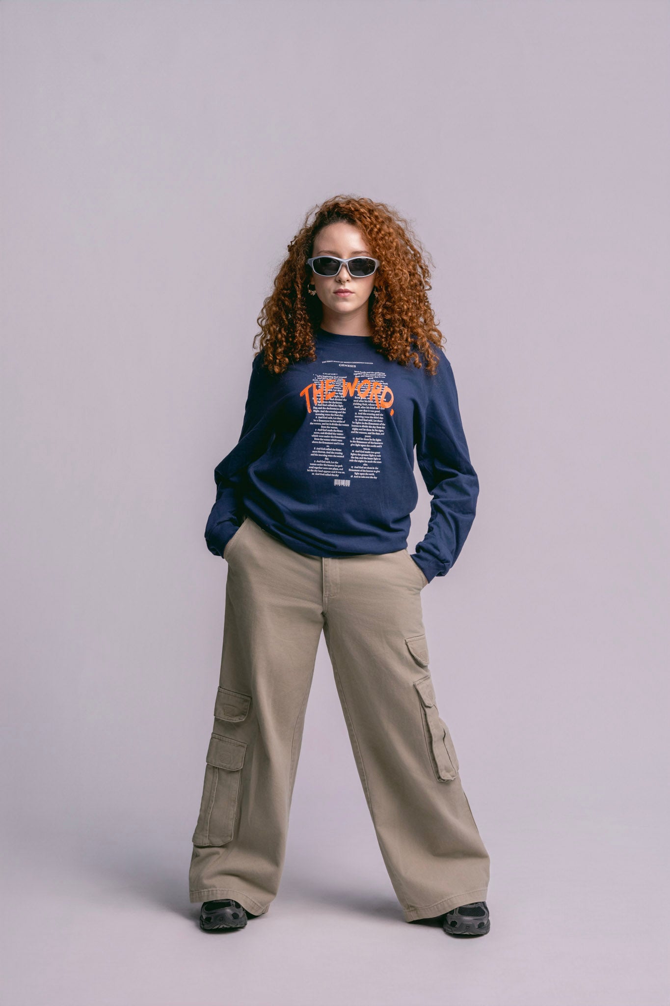 "The Word" Long Sleeve - Midnight Navy