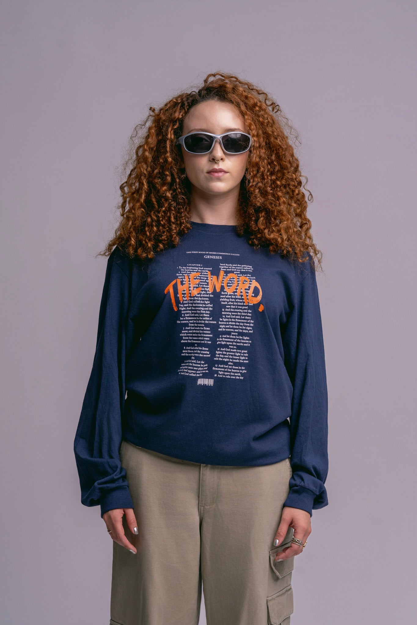 "The Word" Long Sleeve - Midnight Navy
