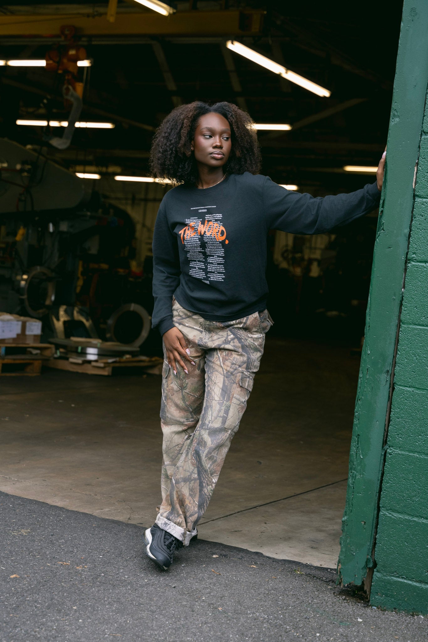 "The Word" Long Sleeve - Deep Black